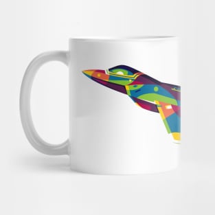 F-22 Raptor in Pop Art Mug